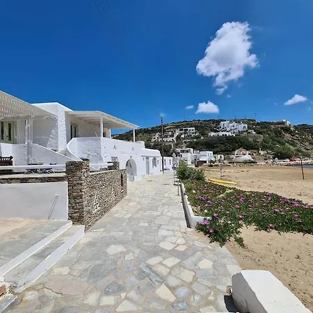 Beautiful Seaside House On The Beach Platis Gialos  Exterior foto