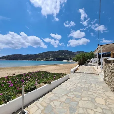 Beautiful Seaside House On The Beach Platis Gialos  Exterior foto
